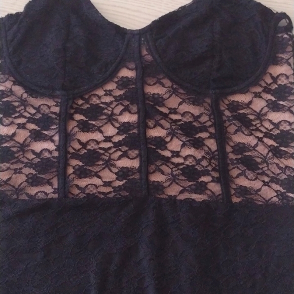 HOLLISTER & H&M Summer Stretch LACE DRESS BUNDLE! Boustier & Halter X-Back!! - Picture 5 of 8